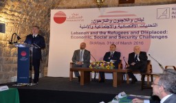 الرئيس الجميل افتتح مؤتمر : لبنان النازحون واللاجئون التحديات الإقتصادية والإجتماعية والأمنية والحاجة الى استراتيجية وطنية شاملة